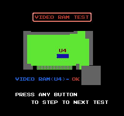 NES Test (USA) In game screenshot